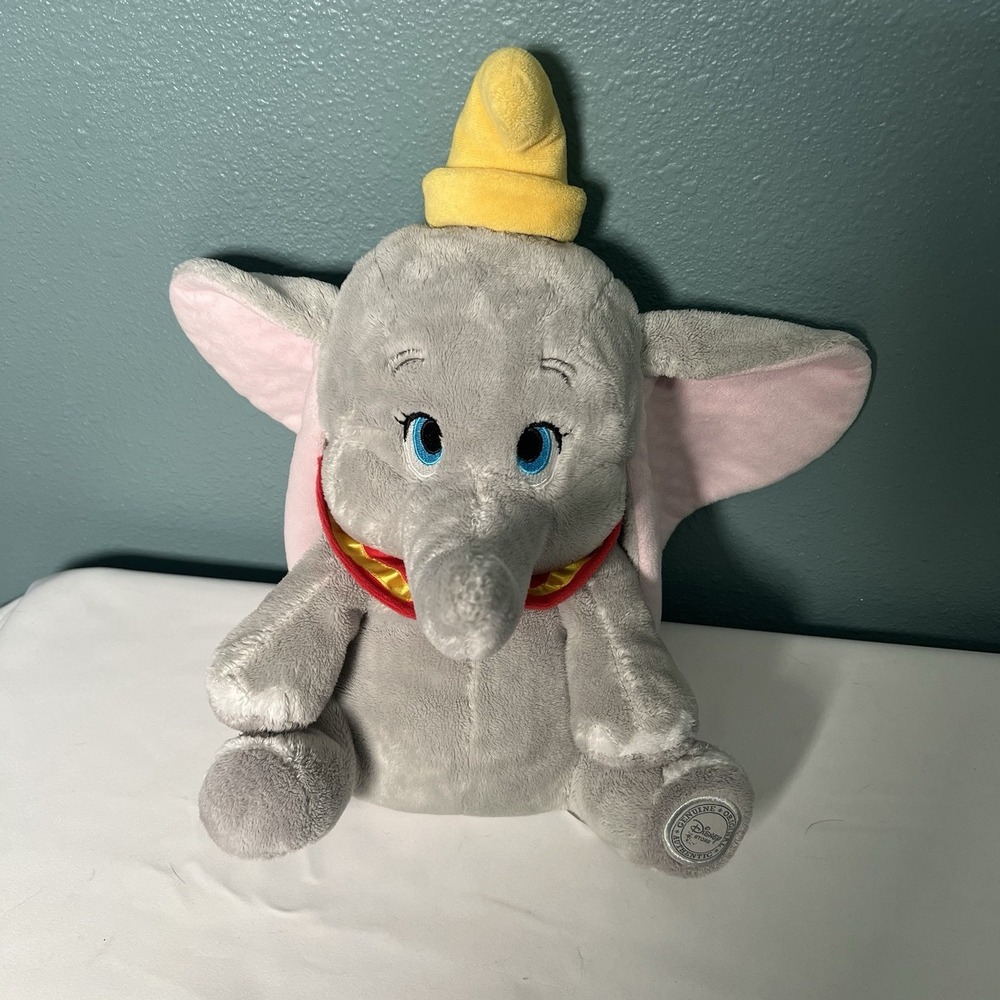 DISNEY STORE Genuine Original Authentic DUMBO 14" ‎ Plush Animal Toy Doll